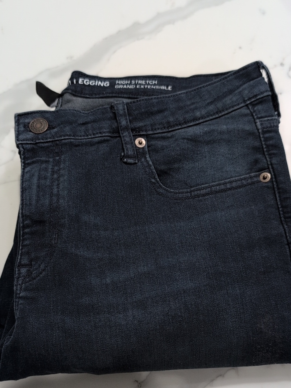 GAP Women's Skinny Jeans in Dark Indigo Blue Jegging Legging Size 14 Size 32
